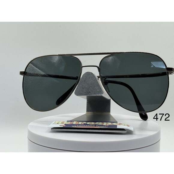 Vintage Oversize Sunglasses NOS Large Aviator Style G15 Lens Brown Metal Frame - Picture 1 of 9